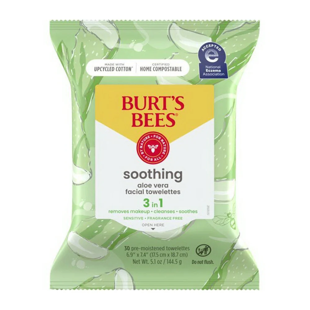 Sustainable Burts Bees Facial Cleansing Towelettes For Sensitive Skin 30 Ct Smart
