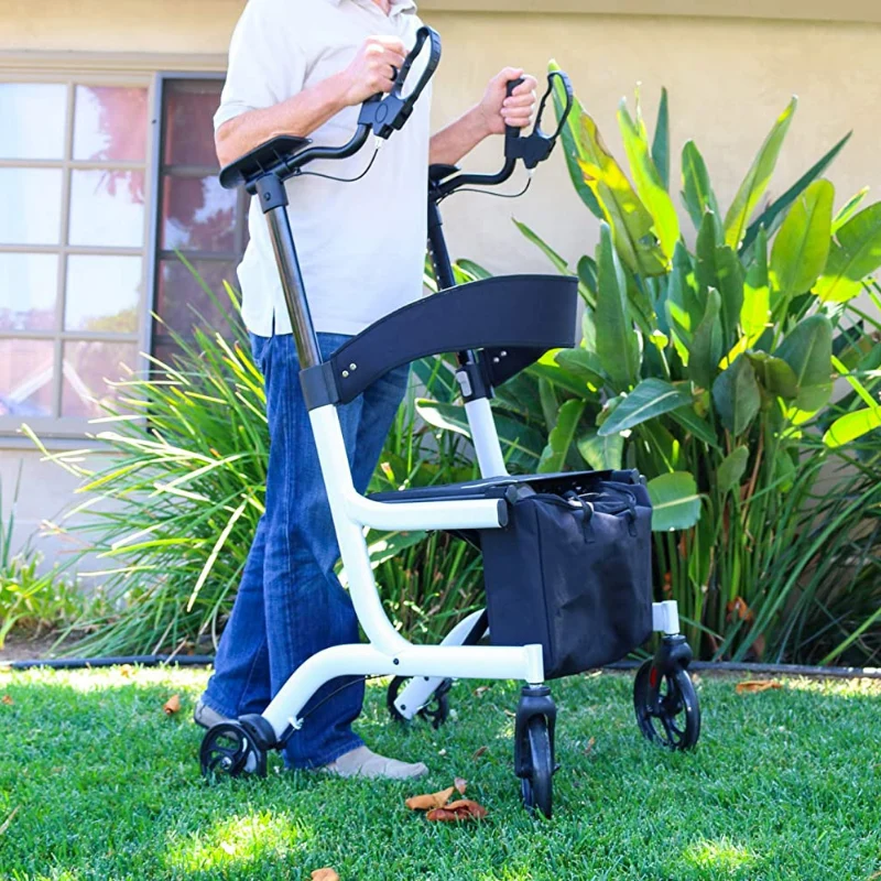 Safe Heavy Duty Standing Upright Walker With Seat Convenient