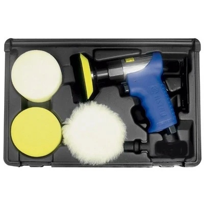 Long-Lasting 3 Round Mini Air Astro Pneumatic Buffing Buffer Polishing Buff Tool Kit First-Class