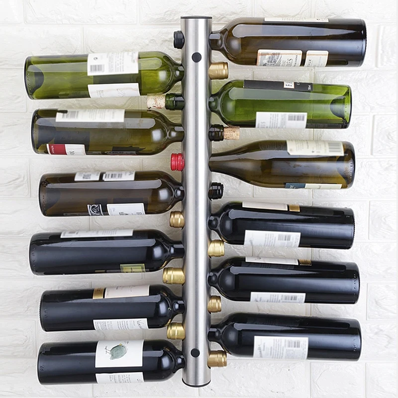 Modern Wall Mounted Hanging Wine Holder Rack User-Friendly