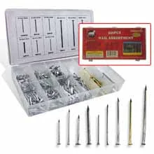 Casual 550 Pcs Nail Assortment Kit Bright Panel Masonry Variety Pack Comfortable