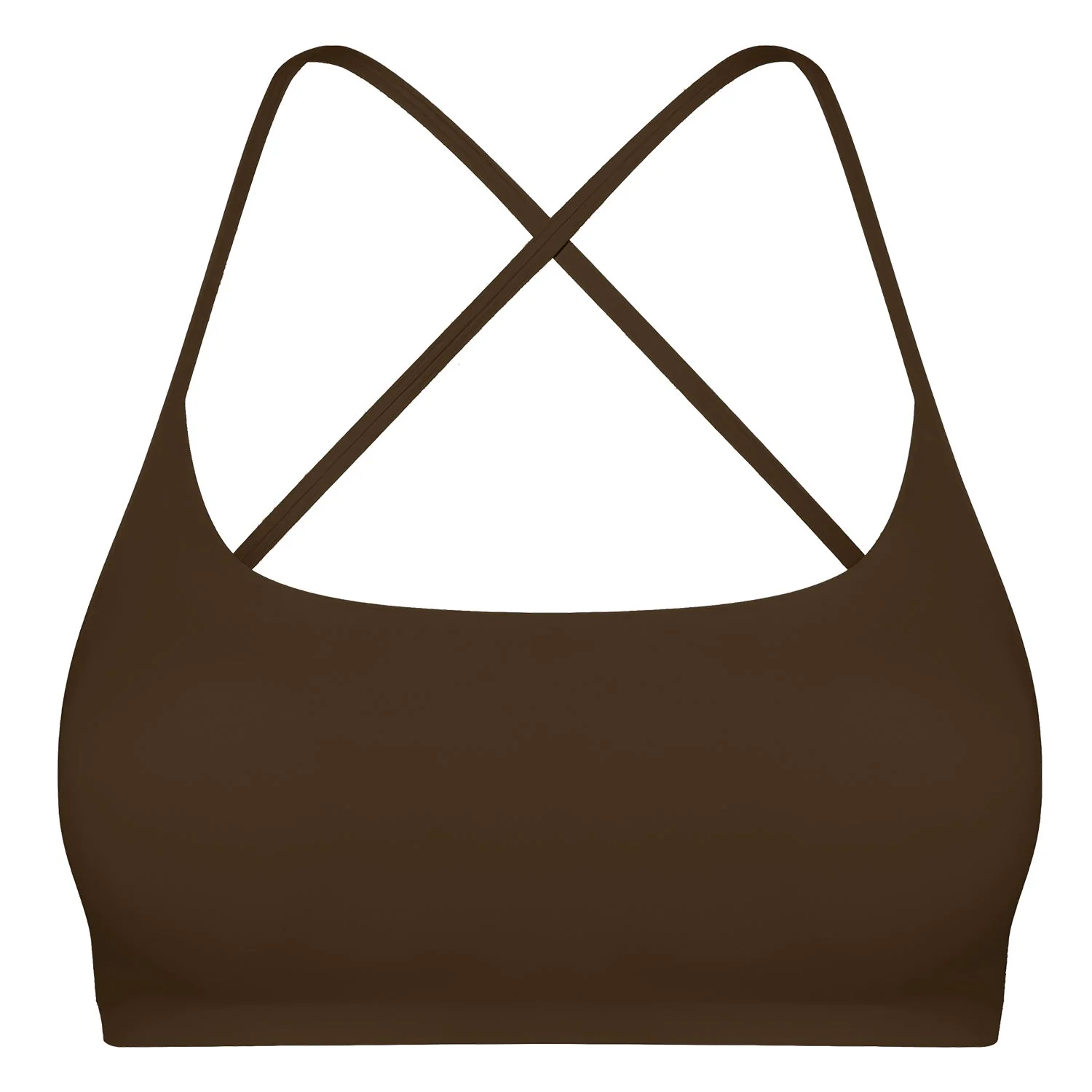 Versatile Women Cross Back Sport Bras Padded Strappy Crop Open Back Low Impact Bras Sexy Fitness Tank Tops with Removable Pads Thin Straps for Gym Yoga Workout Contemporary