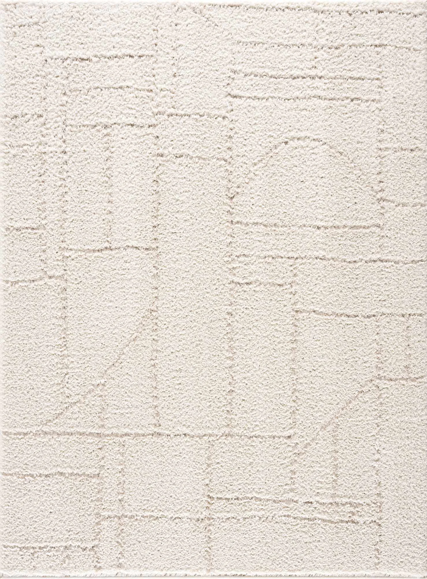 Carefully Designed Andia Plush Grid Rug - Solid
