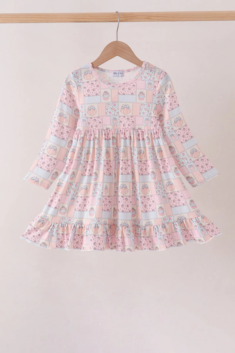 Advanced Pink Pumpkin Ruffle Dress Reusable