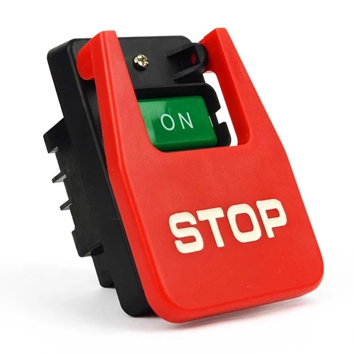 Consistent Table Saw Push Button Paddle Safety Panic Stop Switch Organic