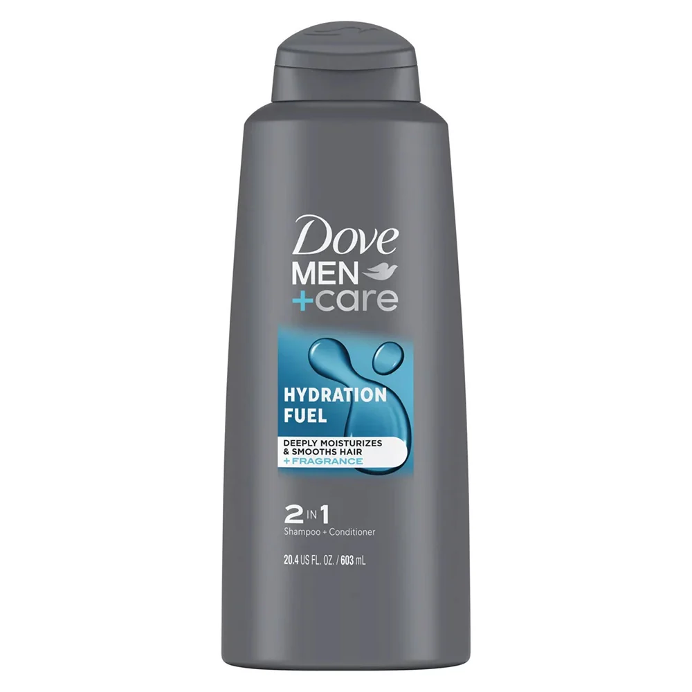 Effective Dove Men Plus Care 2 in 1 Hydration Fuel Shampoo and Conditioner Powerful Boost of Hydration 20.4Oz 603ml Trusted