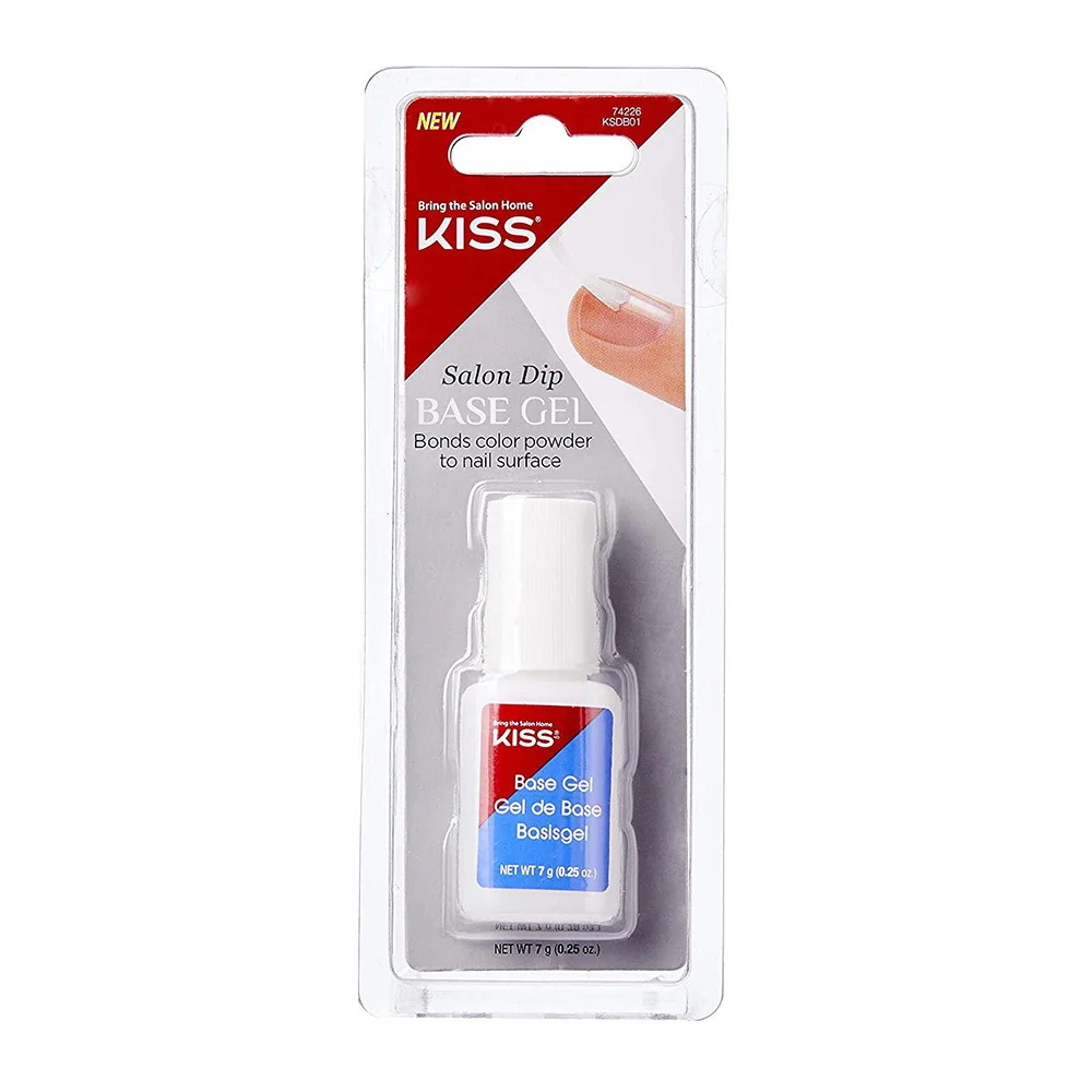 User-Friendly Kiss Salon Dip Base Gel Bonds Color Powder For Nails 0.25 Oz Breathable