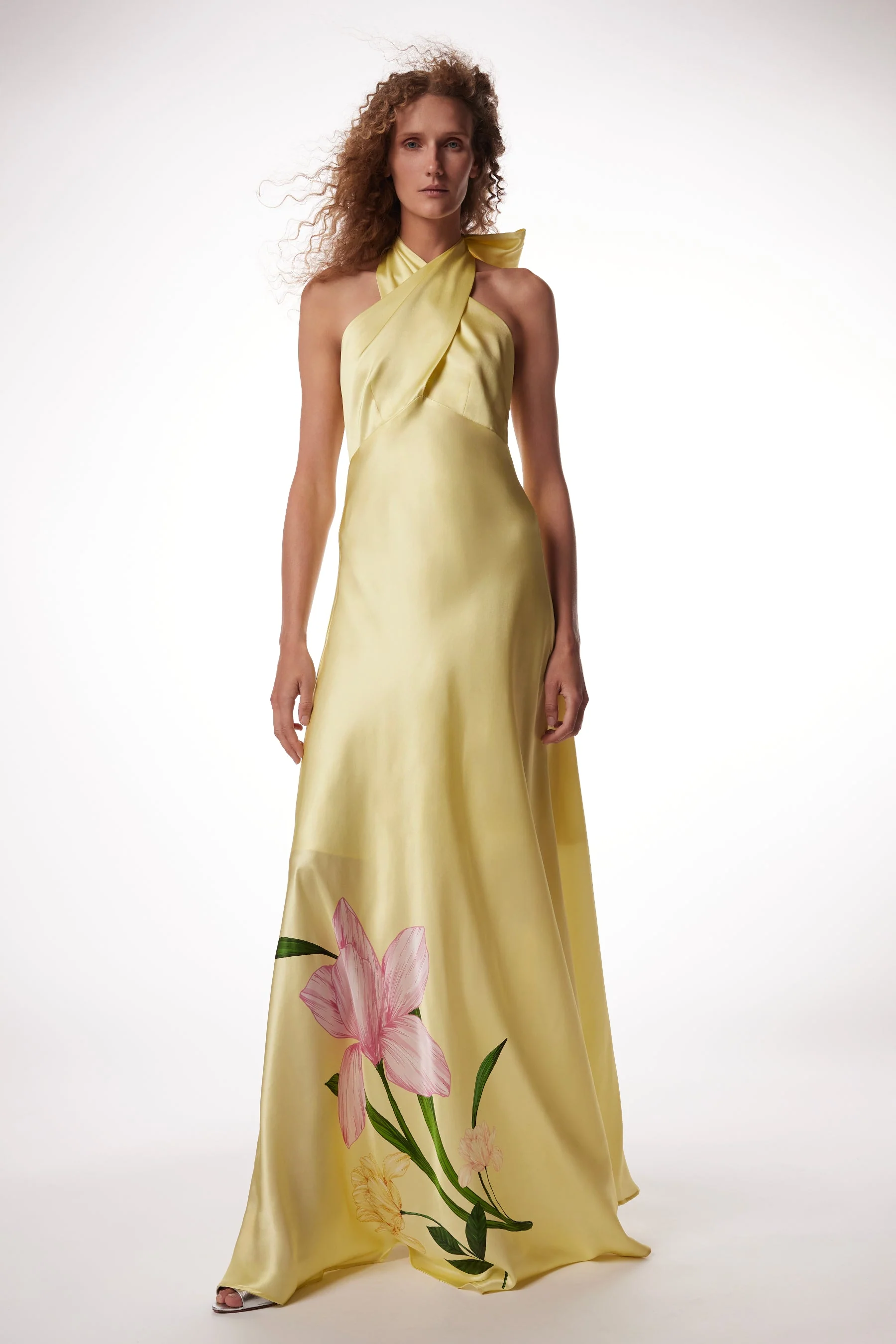 Recyclable Christy Lynn Eliza Dress in Cote Yellow Sustainable