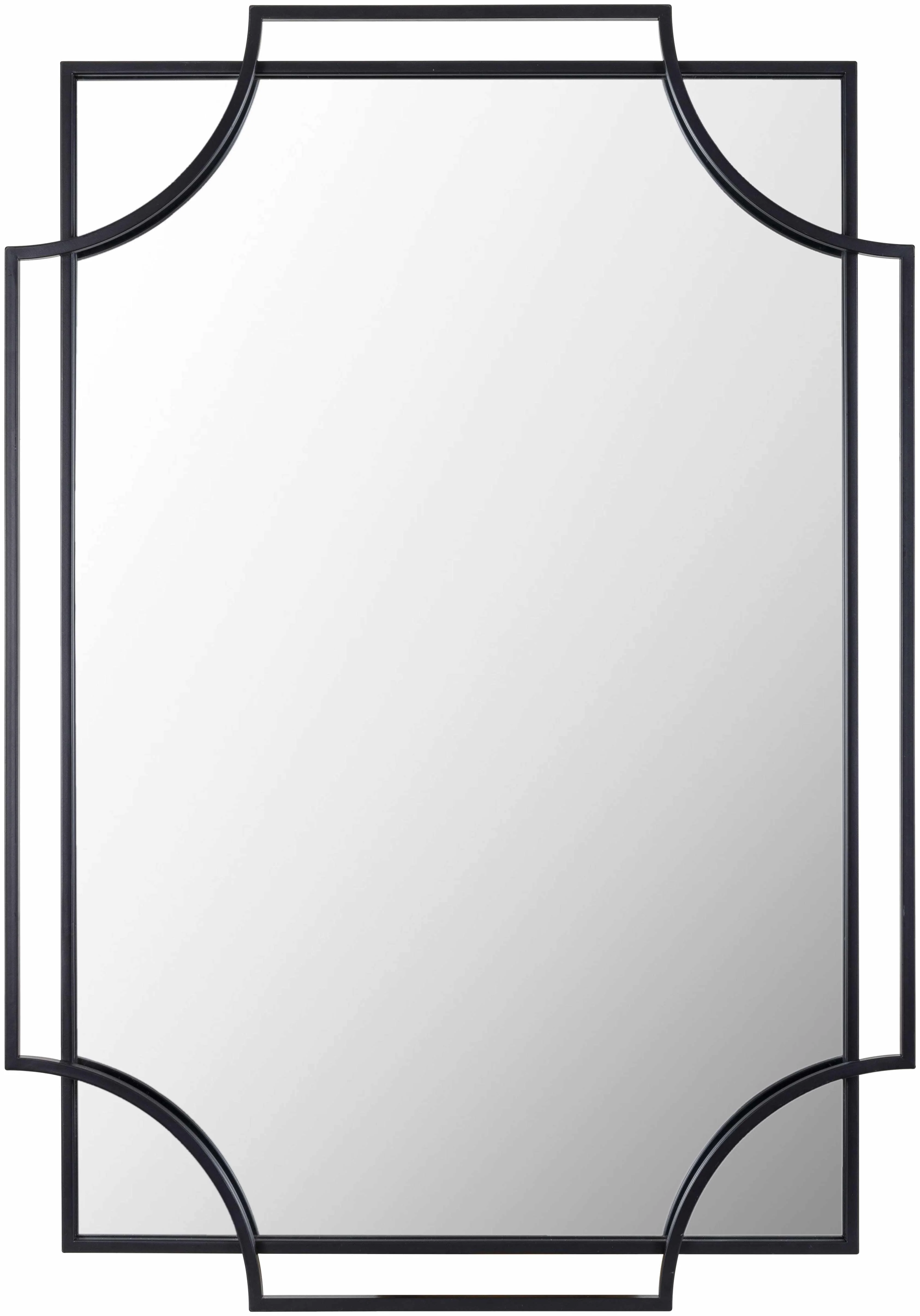 Luxury Golasecca Black Frame Mirror - Functional