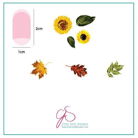 Solid Sunflower and Leaves CjS-26 - CJS Small Stamping Plate Eco-Friendly