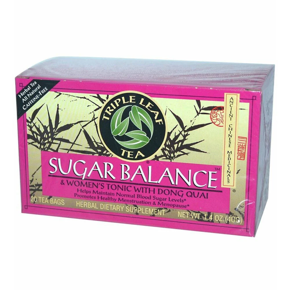 Specialty Triple Leaf Tea Sugar Balance Womens Tonic Tea 20 Ea Soft