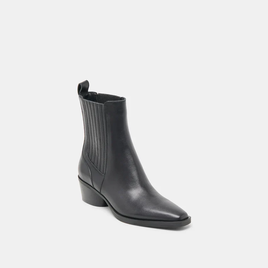 Convenient Dolce Vita Faint H2O Booties in Black Leather High-Quality