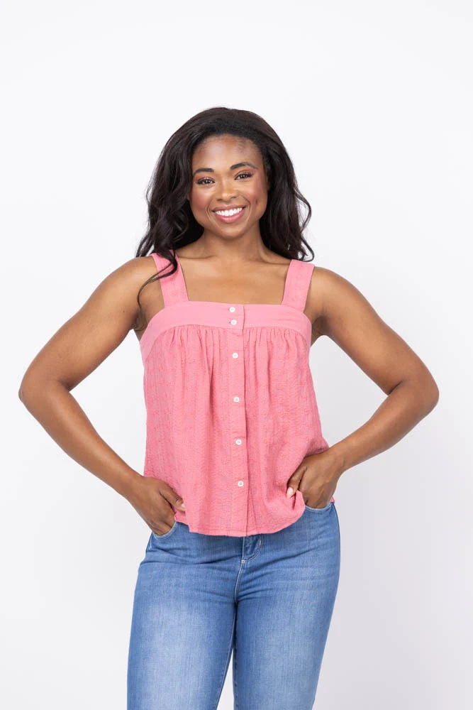 High-Grade XiRENA Cacee Tank in Pink Clay Modern