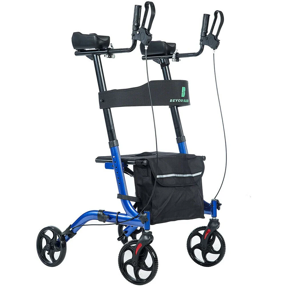 Official Luxurious Standing Senior Upright Straight Walker Rollator High-Performance