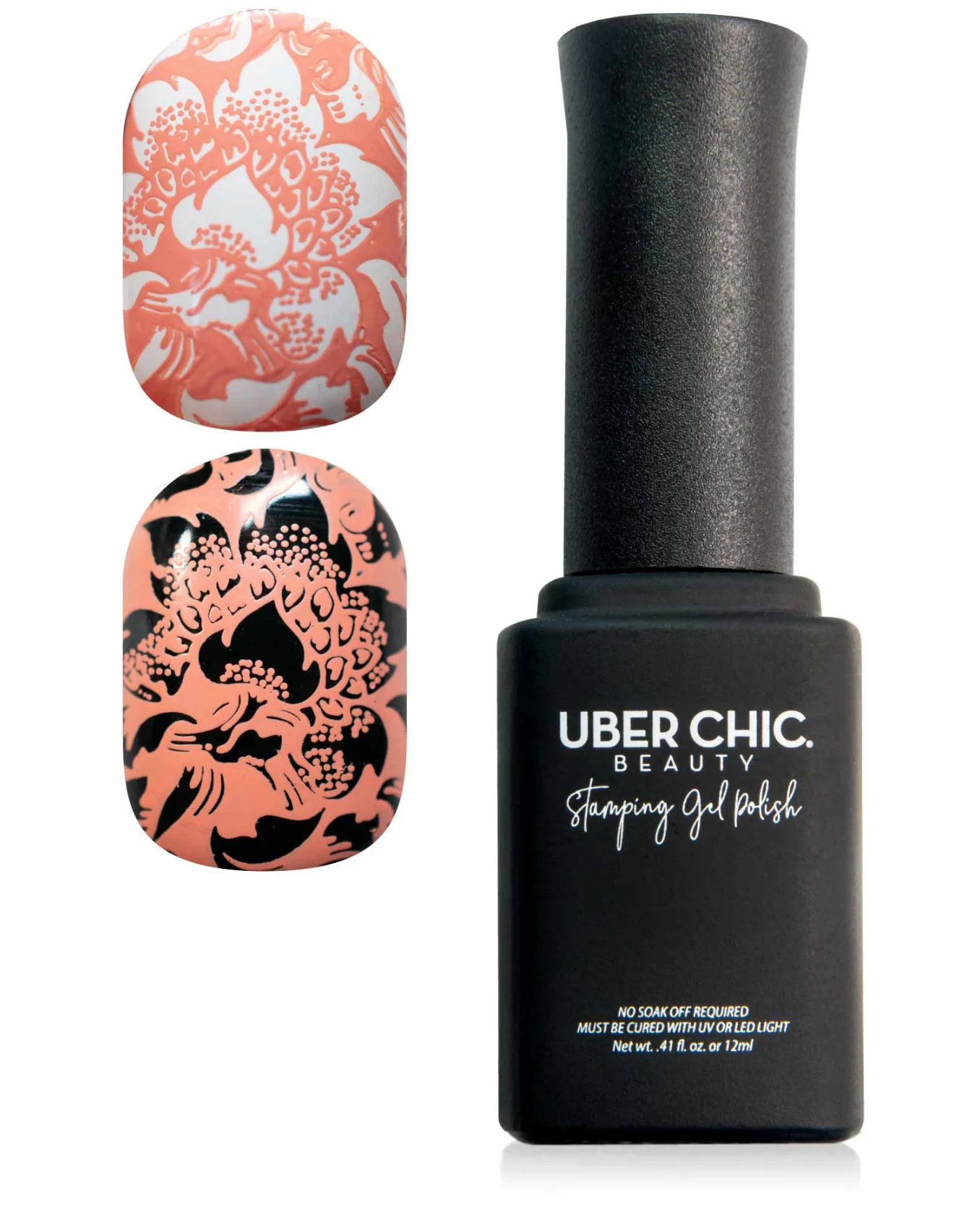 Certified Peach Bellini - Stamping Gel Polish - Uber Chic 12ml Flexible