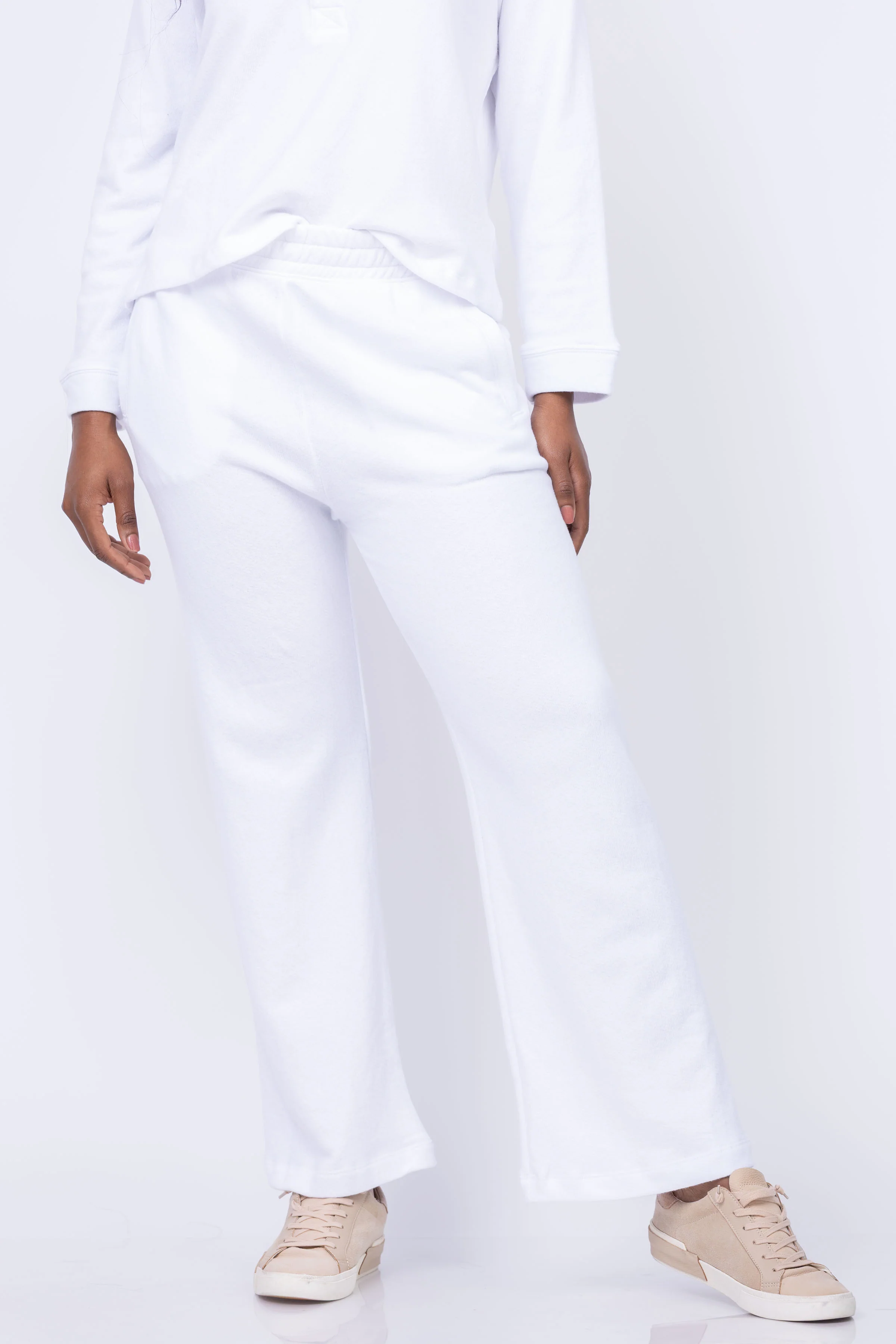 Efficient The Great. The Victory Sweatpants in True White Dependable