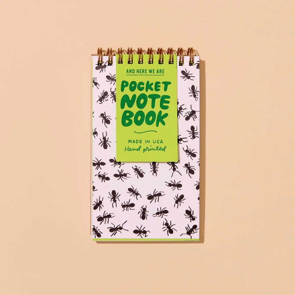 Solid Spiral Notebook Small Ants Carefully Designed