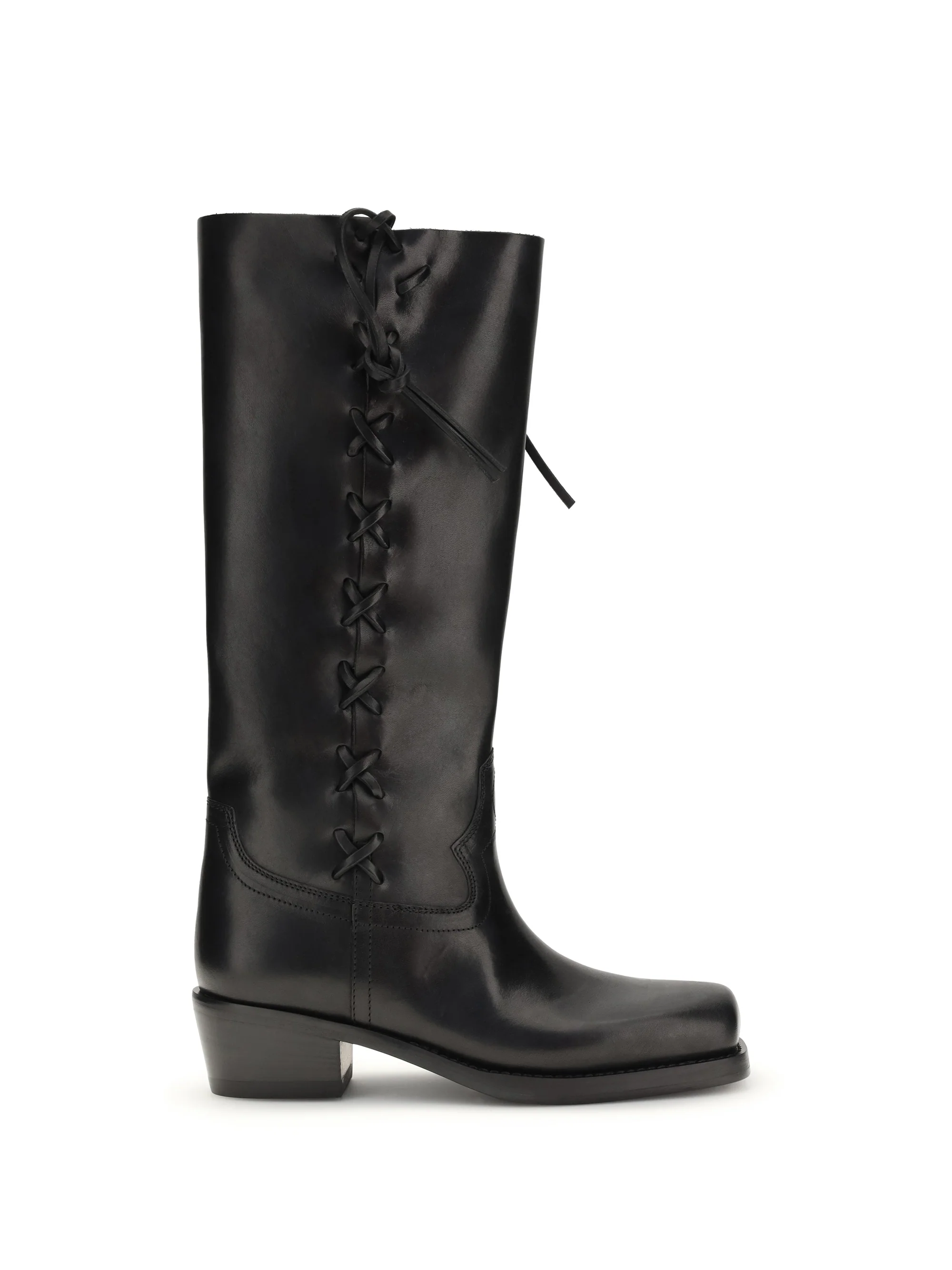 Smart Boots Roxanne Black Calfskin Authentic