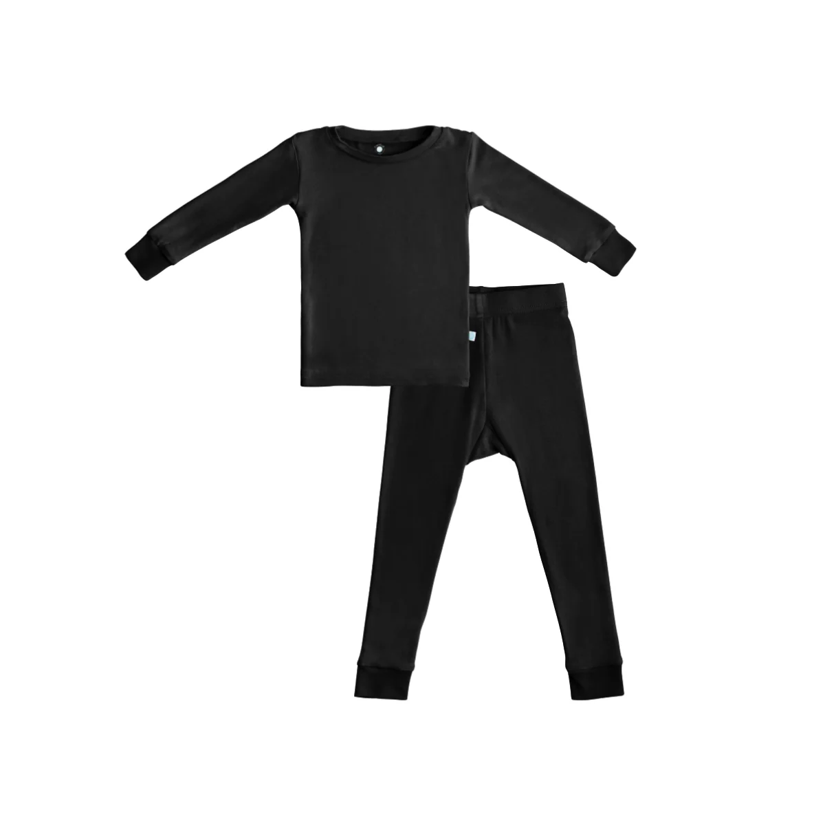 Professional Toddler Kids Bamboo Pajamas - Midnight Black Organic