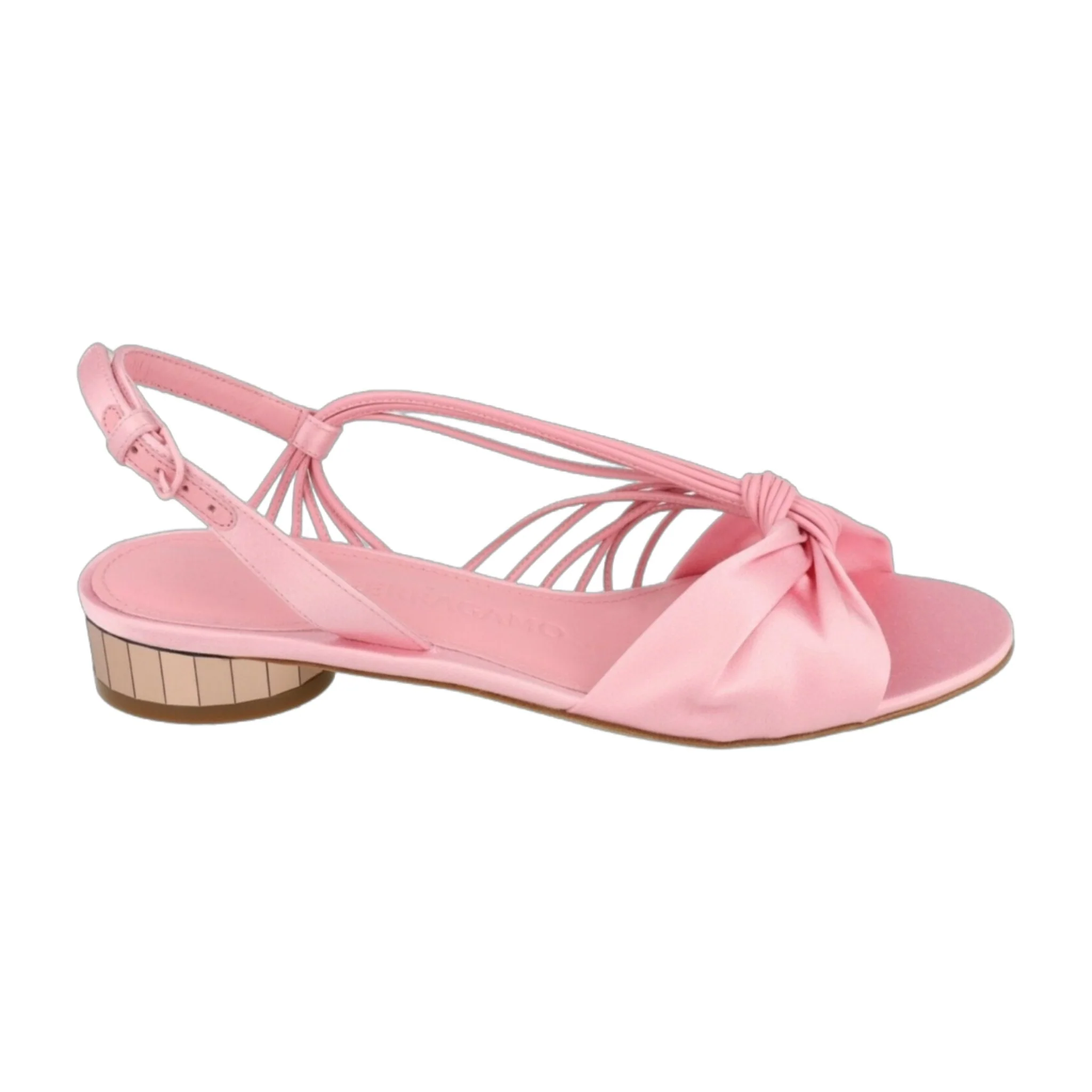 Fashionable Ferragamo Sabina Mirrored Heeled Sandals Green