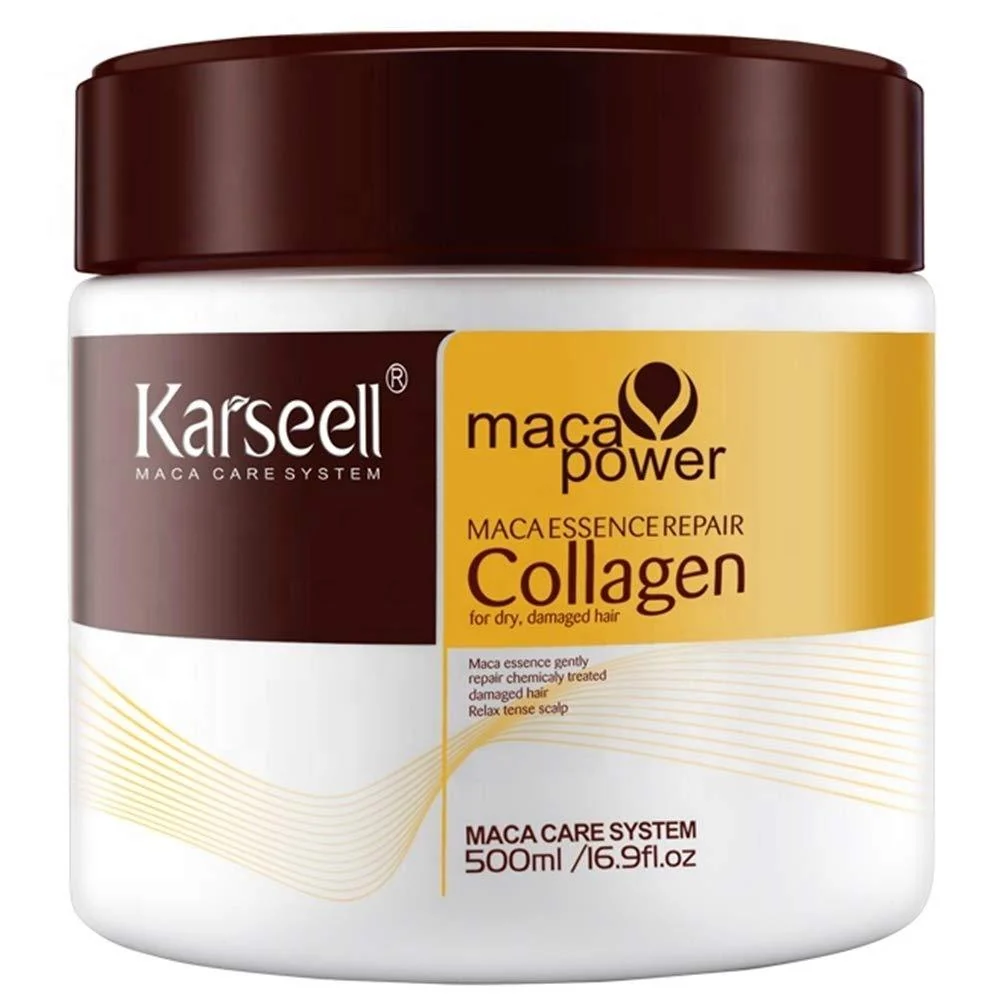 Detailed Karsell Collagen Hair Mask Made From Argan Oil 500Ml Luxury