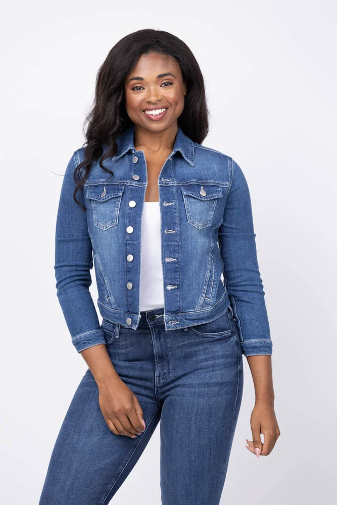Luxury L'Agence Maven Slim Jacket in Gage Sustainable