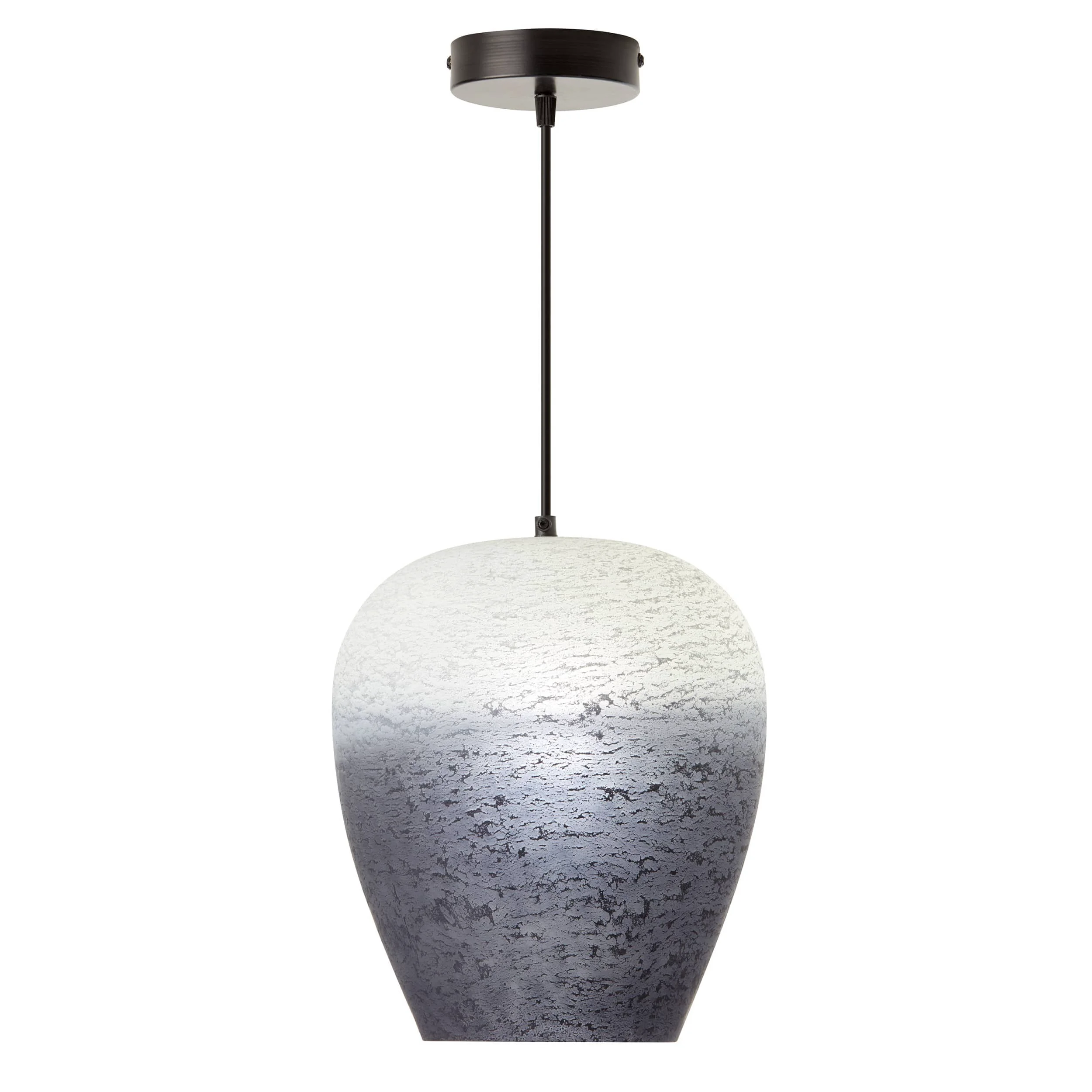 Luxury River of Goods White Black Grey Ombre Dome Shade Pendant Green