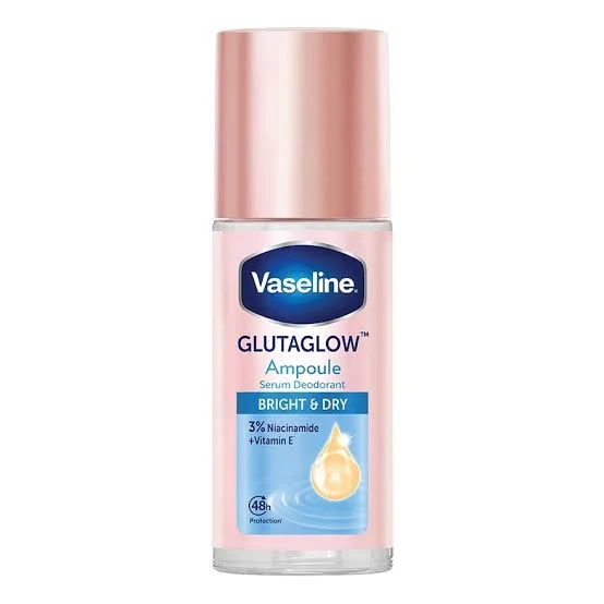 Dependable VASELINE GLUTAGLOW AMPOULE BRIGHT DRY AMPOULE SERUM DEODORANT 3 NIACINIMIDE VITAMIN E Eco-Friendly
