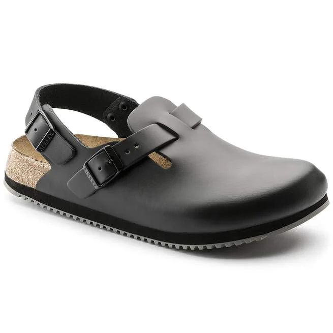Professional Birkenstock Unisex Tokio Super Grip Leather Black Minimalist