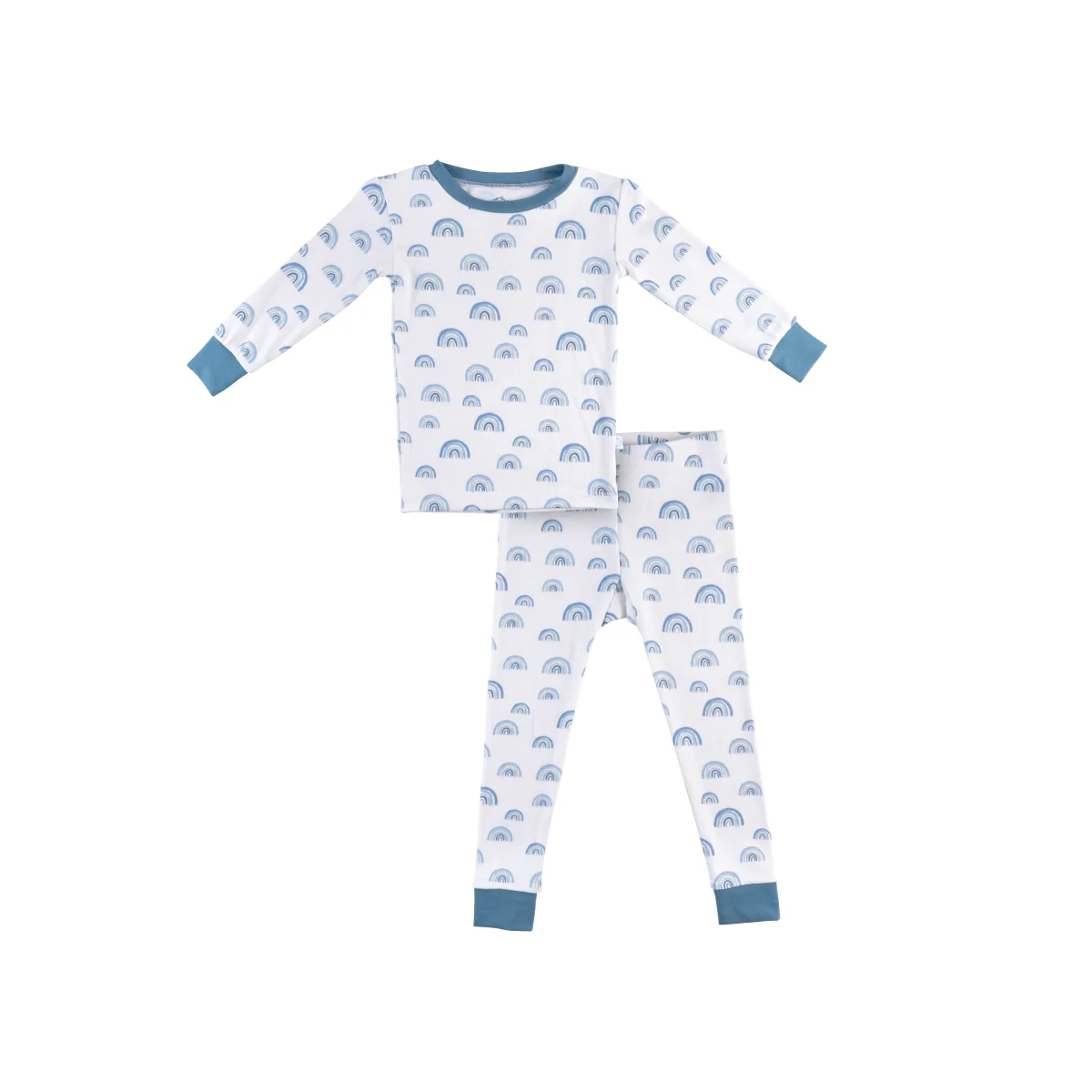 Advanced Toddler Kids Bamboo Pajamas - Blue Rainbow Proven