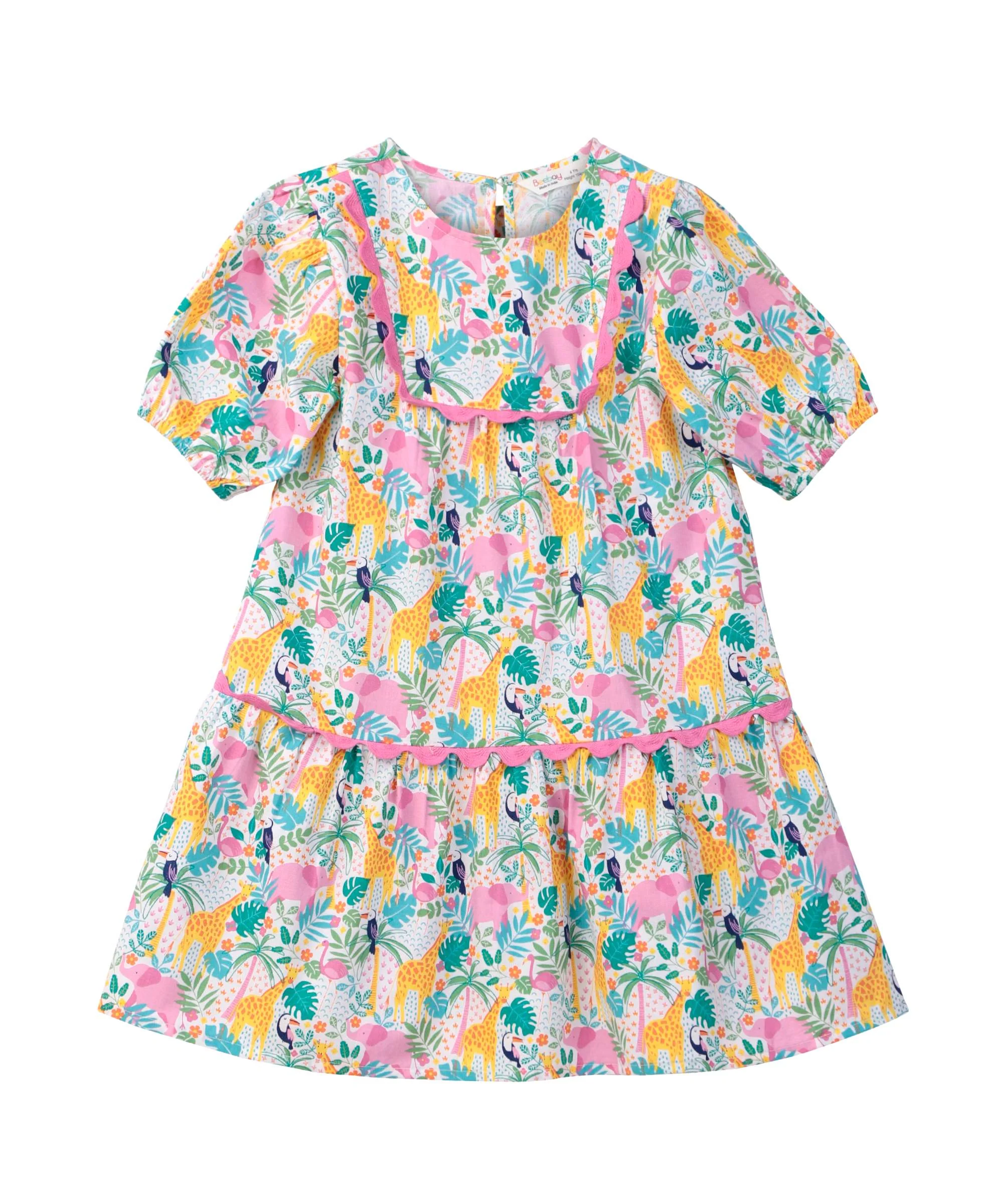 Superior Beebay Tropical print lace detail dress Fine
