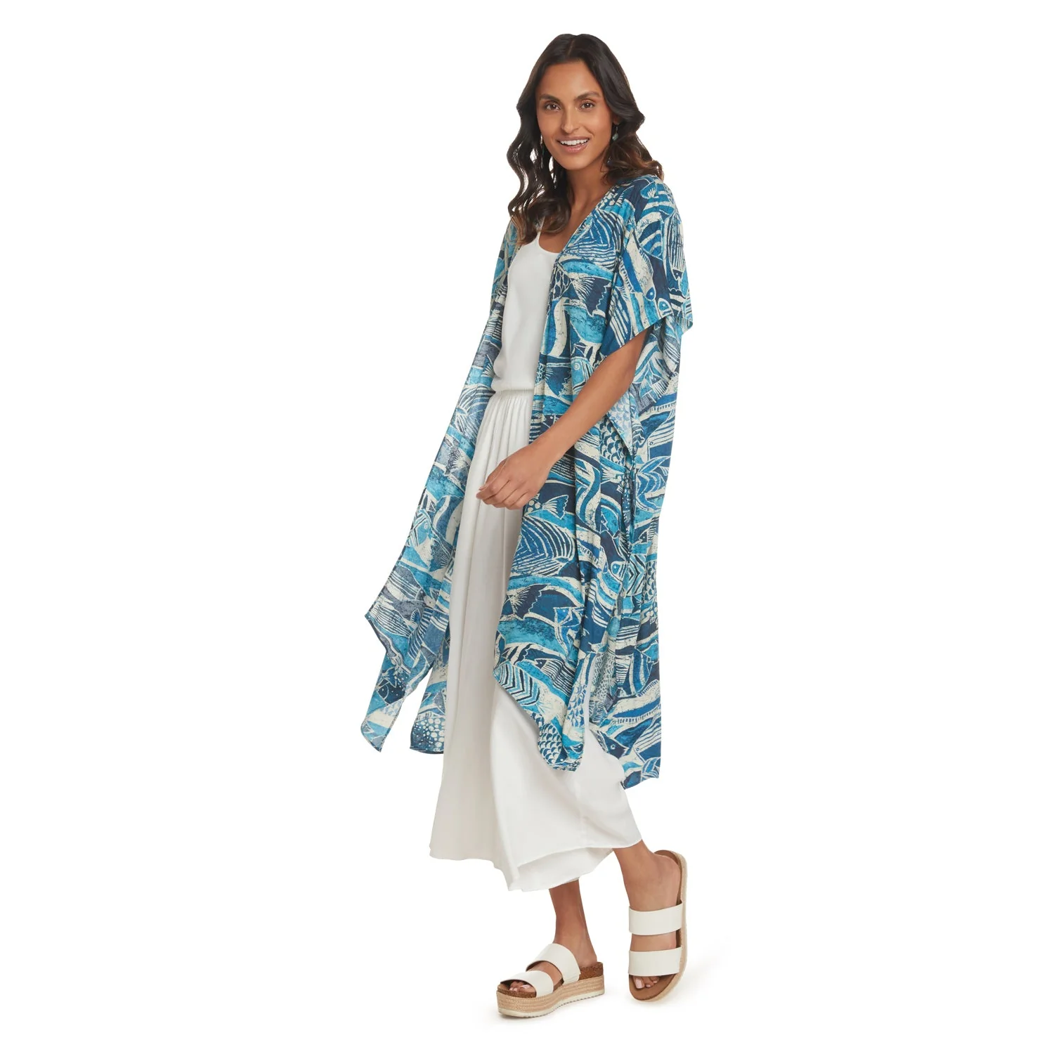Exclusive Kimono Jacket - Rainbow Runner Denim Unique