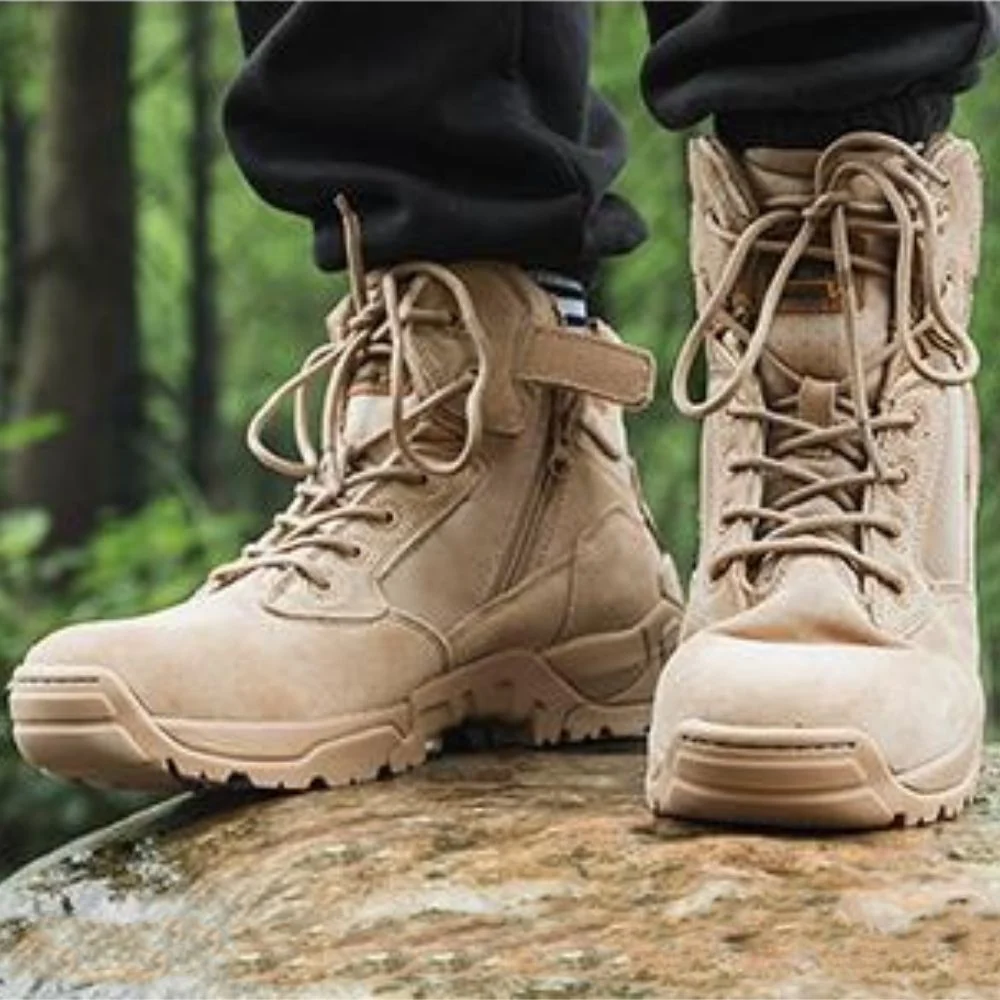 Clean Lightweight Tactical Mens Military Combat Boots Certified