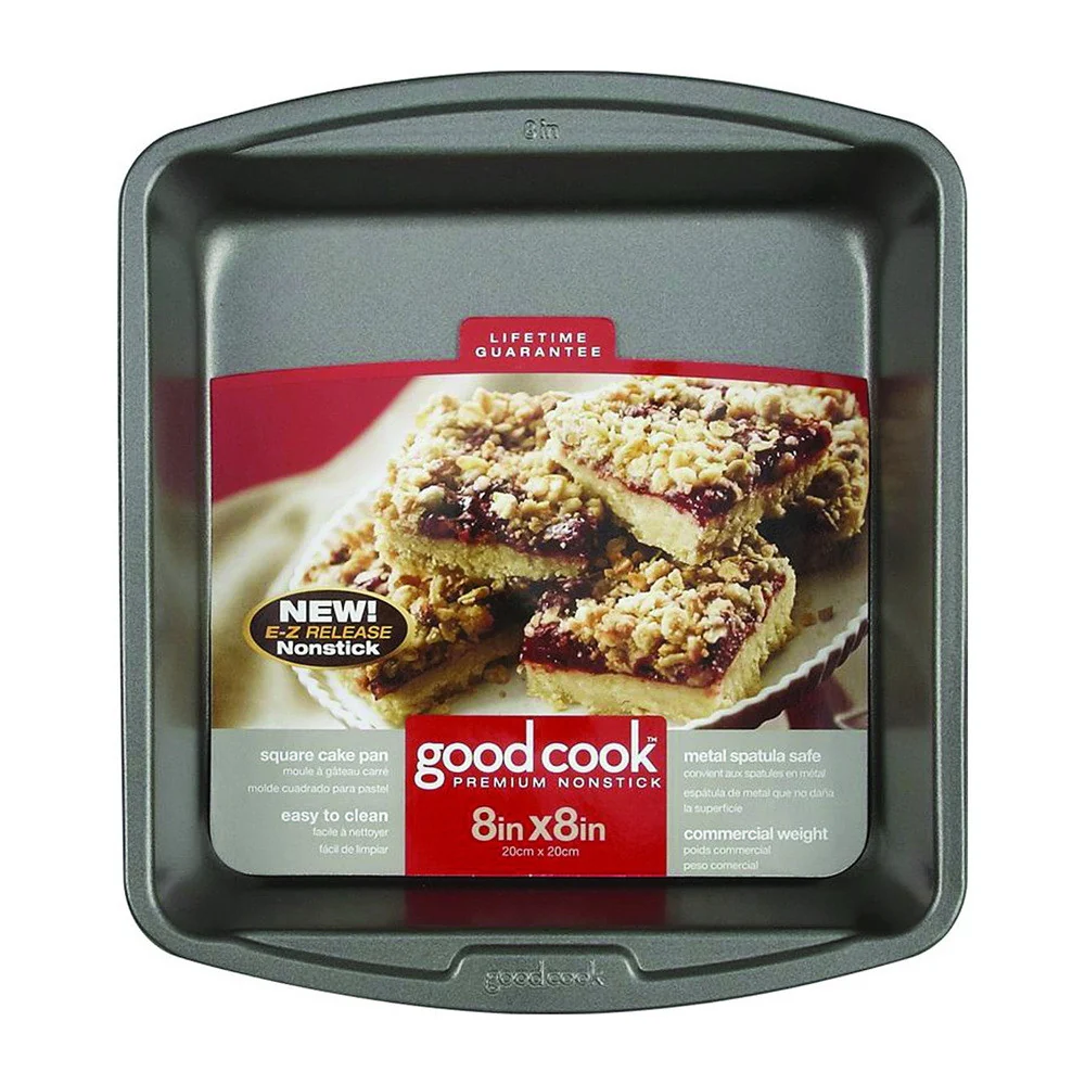 World-Class Good Cook Premium Nonstick Square Cake Pan 8 Inch 1 Ea Solid