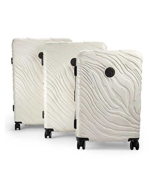 Fashionable ROBERTO CAVALLI Luxury 3 Piece Luggage Set Expandable Hard Shell Suitcases with 8 Spinner Wheels Sustainable