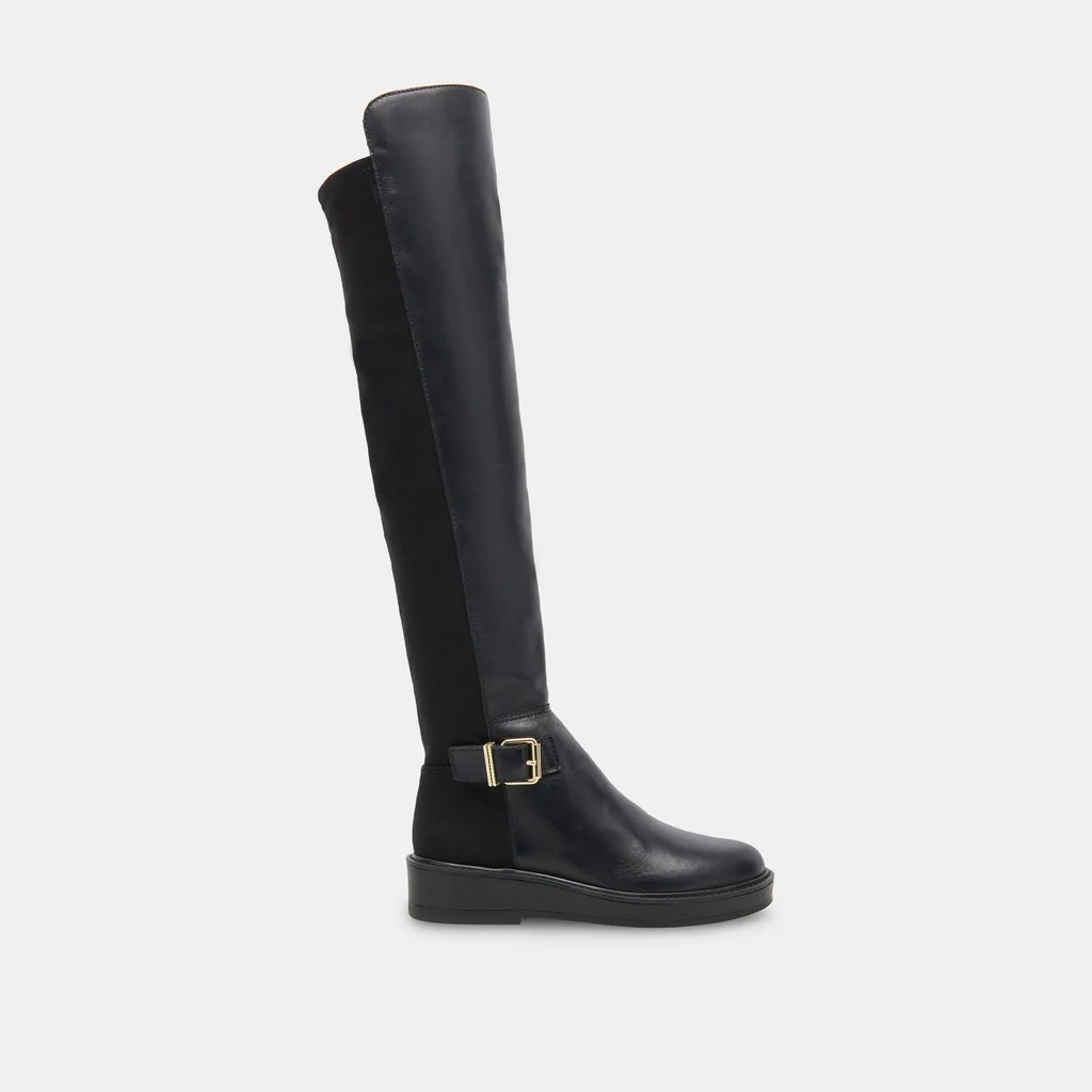 Fashionable Dolce Vita Ember Boot in Black Leather Authentic