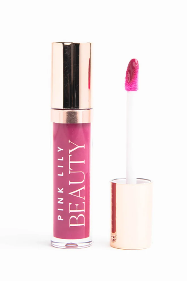 Consistent Pink Lily Beauty Blooming Gloss Tinted Lip Oil - Polished Plum High-End