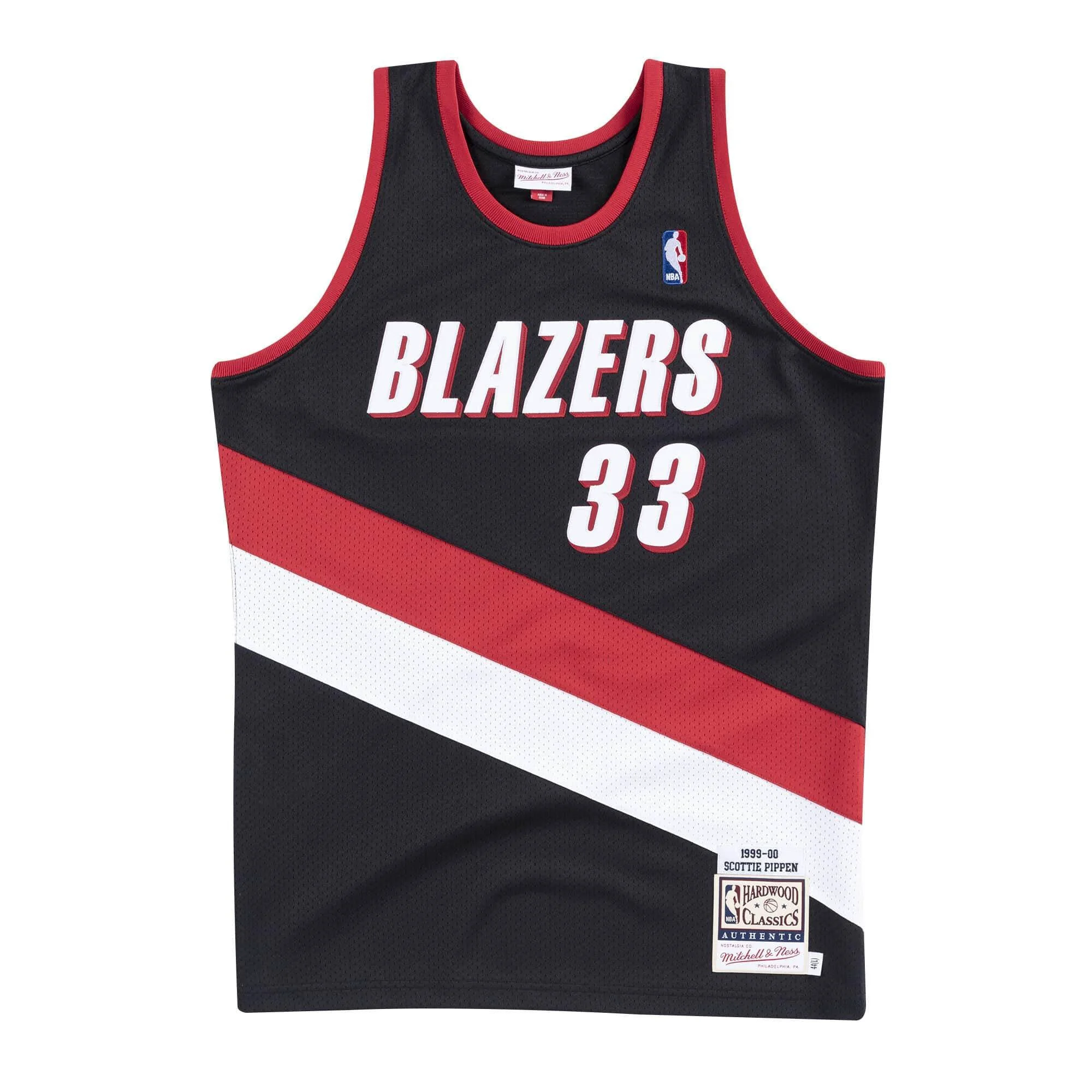 Healthy Mitchell Ness Men's NBA Jersey Trail Blazers 1999-00 Scottie Pippen Jerseys Optimized