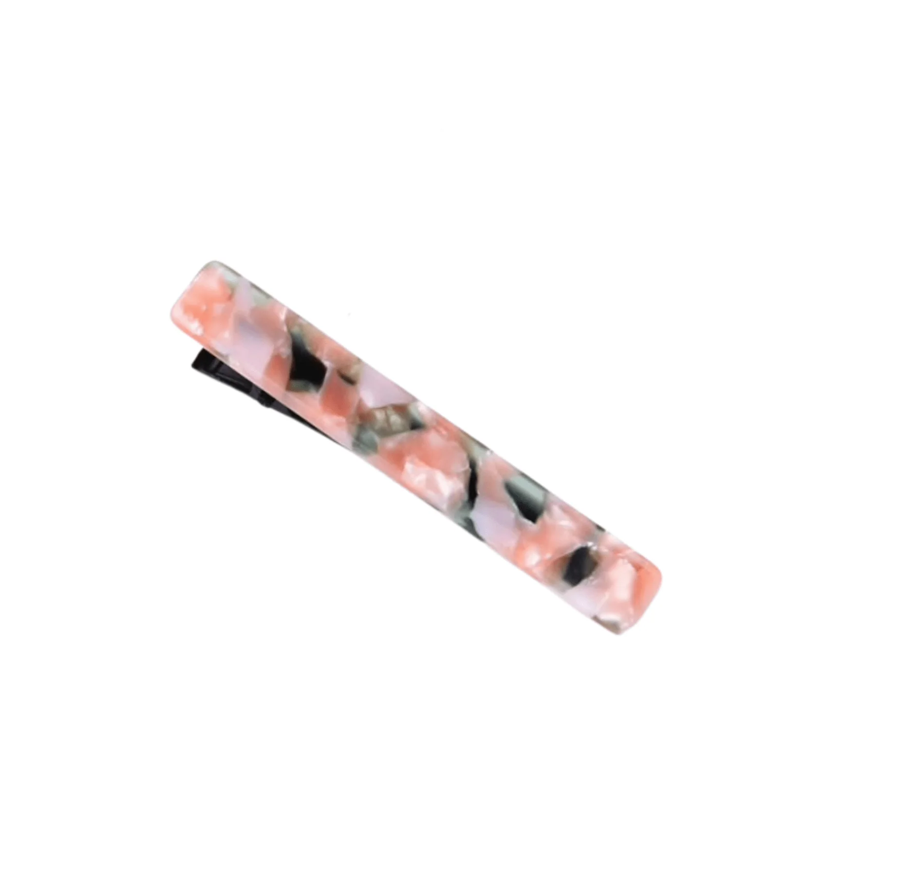 Clean Pink Marbled Hair Clip High-End