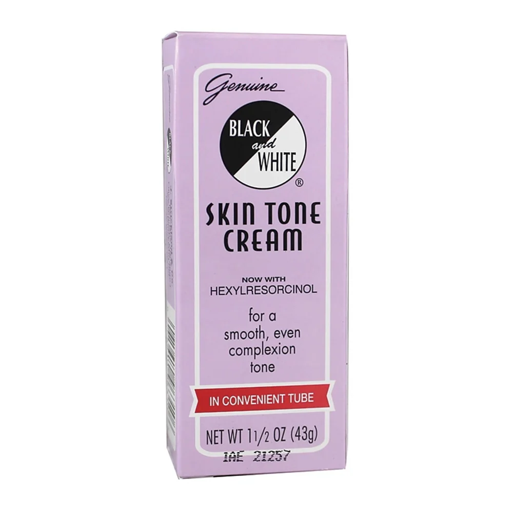 Sustainable Black and White Skin Tone Cream With Hexylresorcinol 1.5 Oz Flexible