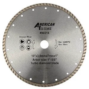 Authentic 10 Turbo Wet Dry Diamond Tile Saw Tilesaw Blade Masonry Tile Concrete Cutting Advanced