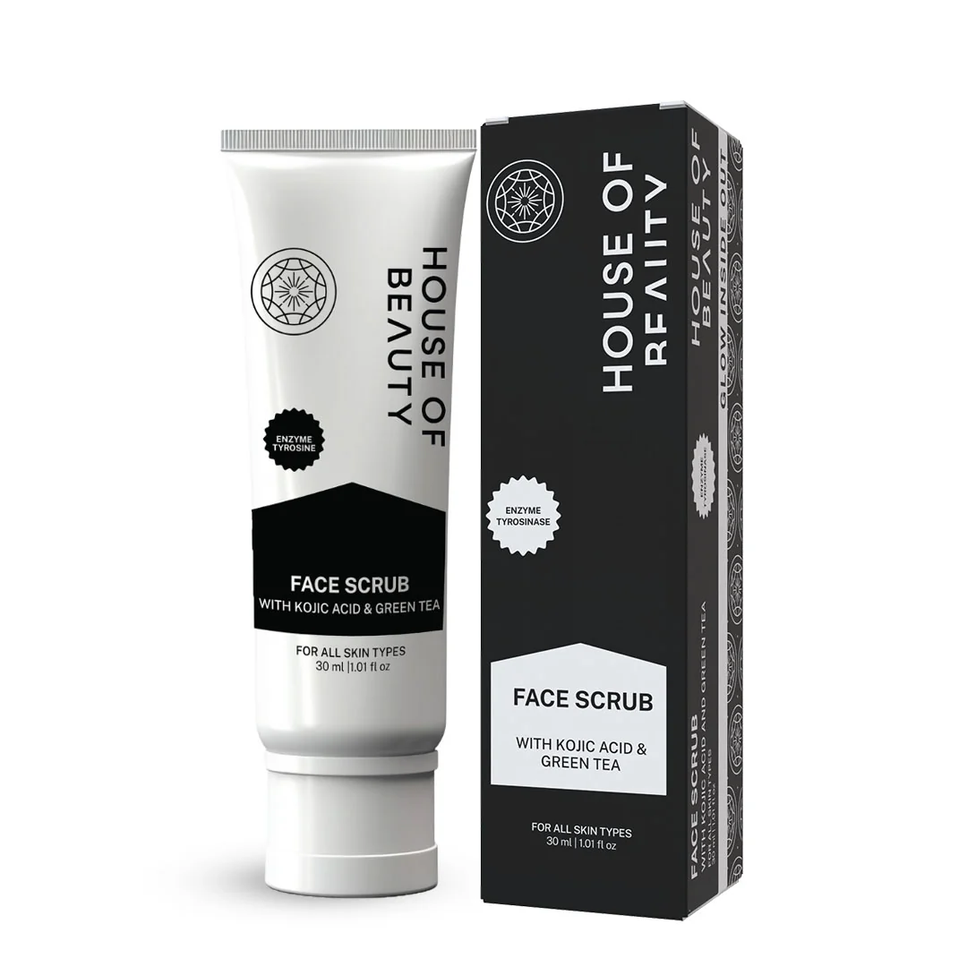 Excellent House of Beauty Face Scrub with walnut grains 30 ml Reusable