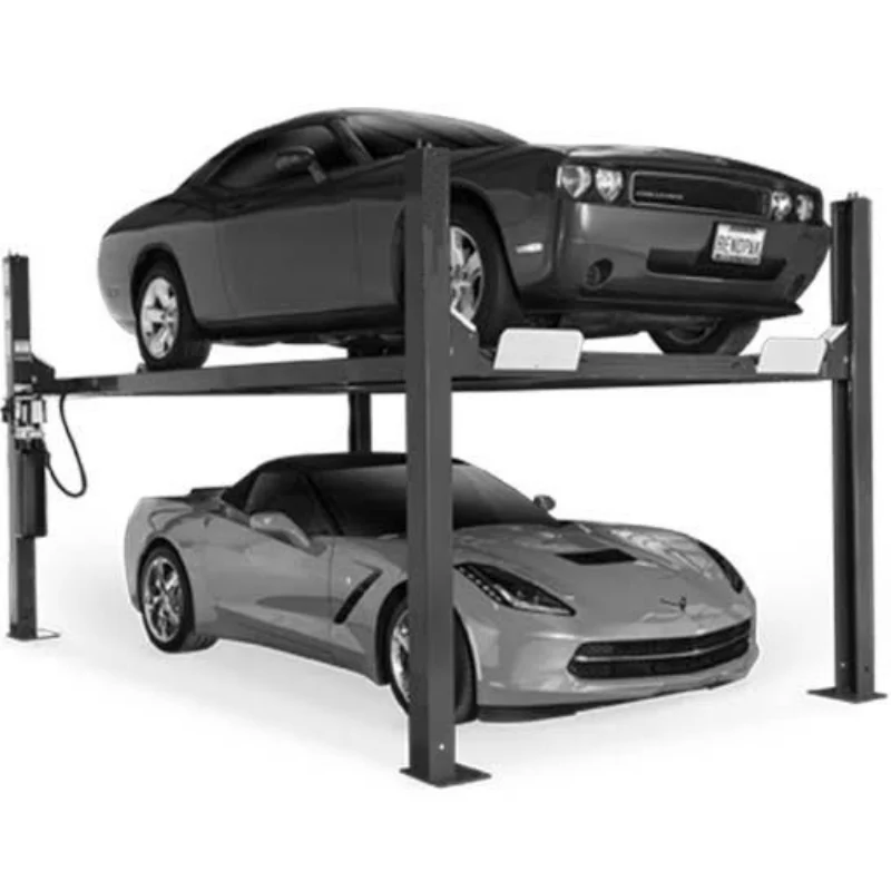 Elegant Heavy Duty Portable 4 Post Car Home Garage Storage Lift 8 000 lbs Secure