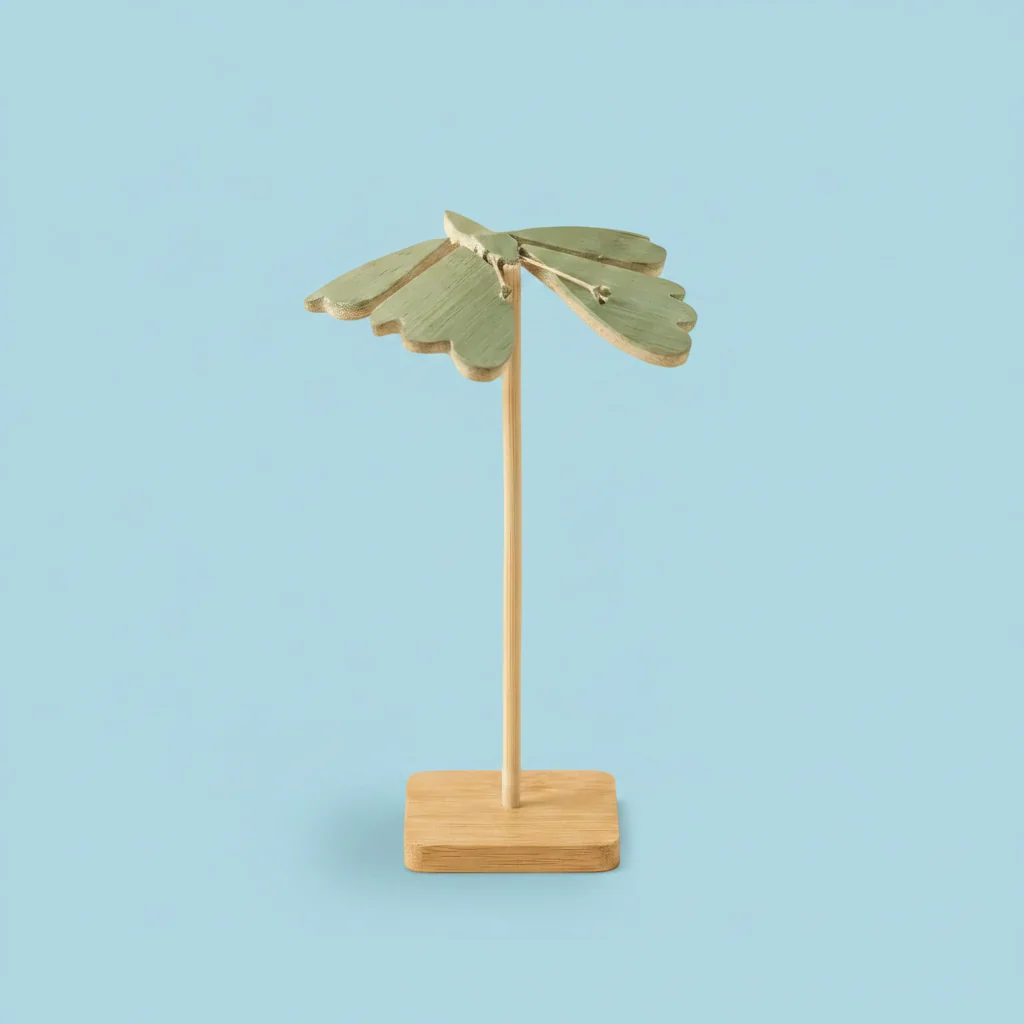 Fine Crafted Bamboo Self Balancing Butterfly Unique