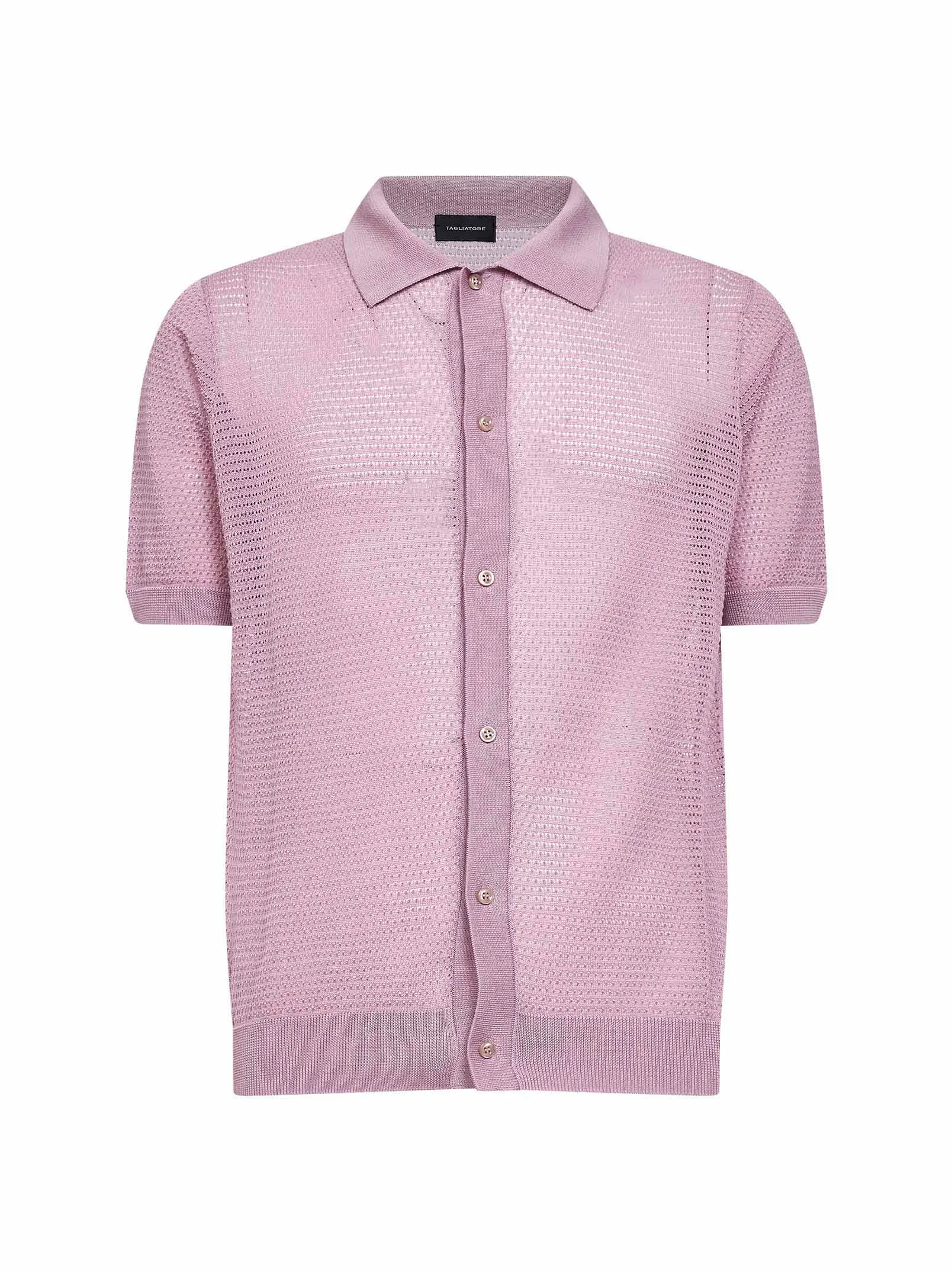 Comfortable Shirt Pointelle Knit Wisteria Purple Elite