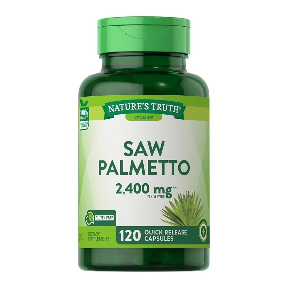 Quality Natures Truth Saw Palmetto 2400 mg Quick Release Capsules 120 Ea Minimalist