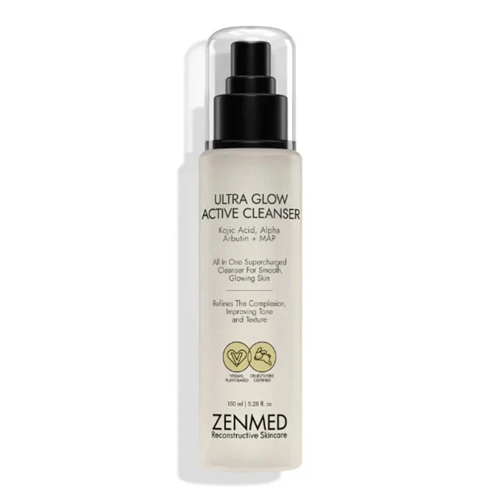 Trendy Zenmed Ultra Glow Active Cleanser for Smooth Glowing Skin 5.28Oz 150ml Breathable