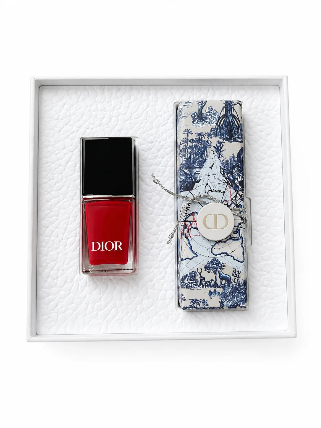 Traditional CHRISTIAN DIOR ROUGE SATIN 999 MINI VERNIS AND FULL SIZE LIPSTICK Elegant