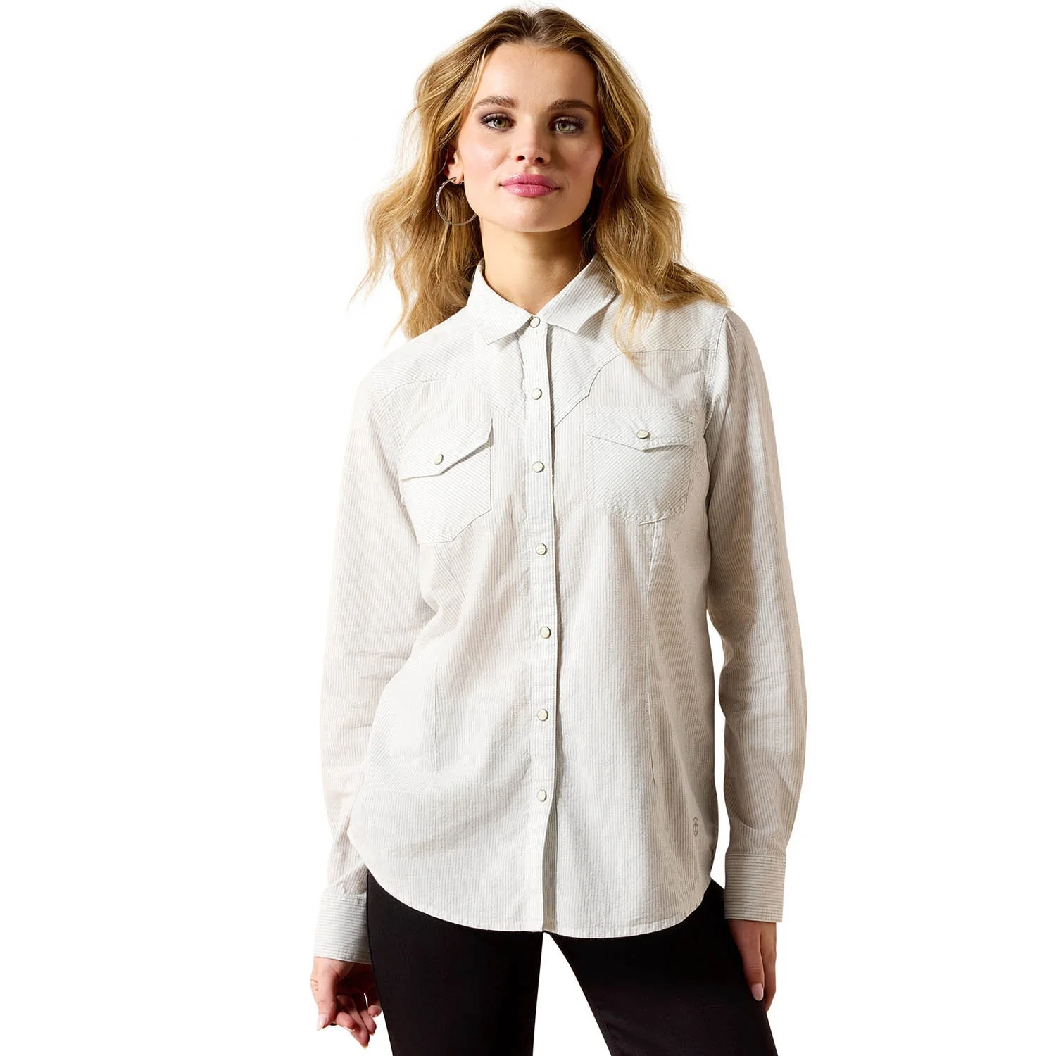Certified Ariat Women's Stella Western Snap Shirt – Long Sleeve Cowgirl Classic High-Performance