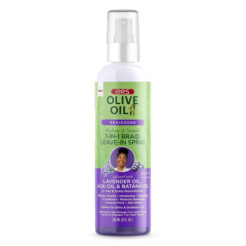 Eco-Friendly ORS Olive Oil Braidzone 7 in 1 Leave In Spray Moisturizing Braid Care 8Oz 236ml Smart